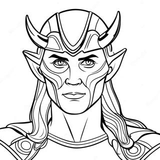 Loki Coloring Pages