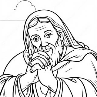 Beautiful Lord S Prayer Illustration Coloring Page 11052-9186