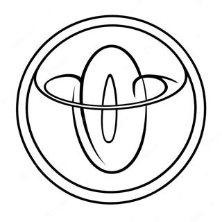 Toyota Logo Coloring Page 11061-9150