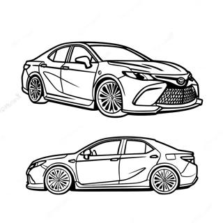 Toyota Camry Sports Car Coloring Page 11062-9153