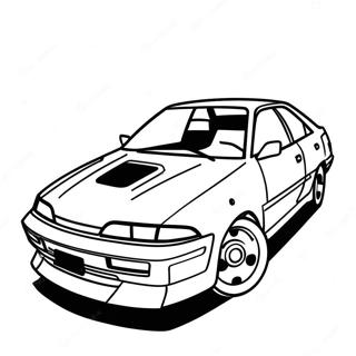 Toyota Camry Sports Car Coloring Page 11062-9154