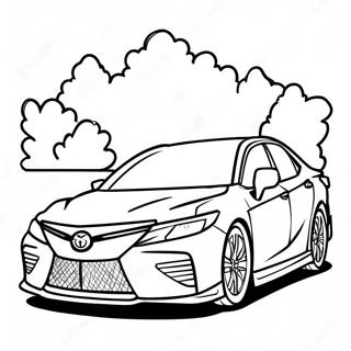 Toyota Camry Sports Car Coloring Page 11062-9156