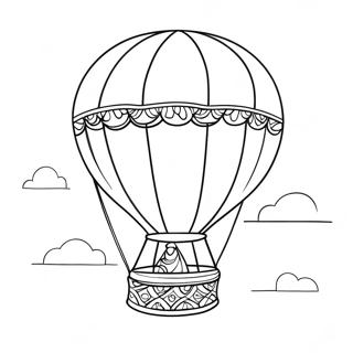 Hot Air Balloon Coloring Page 11091-9175