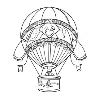 Hot Air Balloon Coloring Page 11091-9176