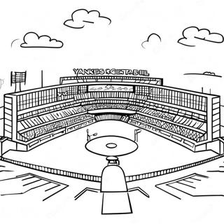 Yankees Stadium Coloring Page 11112-9198