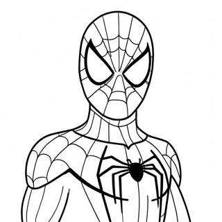 Spiderman Halloween Costume Coloring Page 11121-9204