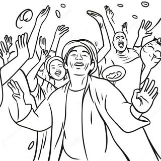 Holi Coloring Pages