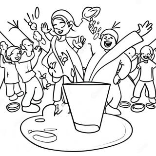 Holi Festival Celebration Coloring Page 11131-9207