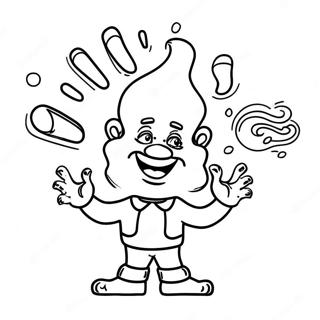 Colorful Holi Powder Throwing Coloring Page 11132-9209