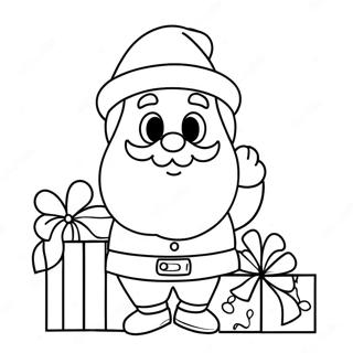 Christmas Cartoon Santa Claus Coloring Page 11141-9215