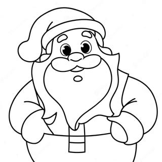 Christmas Cartoon Santa Claus Coloring Page 11141-9216