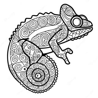 Chameleon Coloring Pages