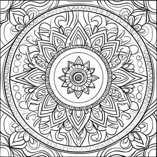 Meditation Mandala Coloring Page 11181-9243