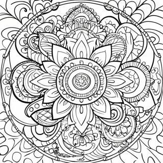 Meditation Mandala Coloring Page 11181-9244