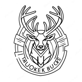 Milwaukee Bucks Logo Coloring Page 11191-9260