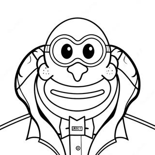 Dr Eggman Coloring Page 11201-9268