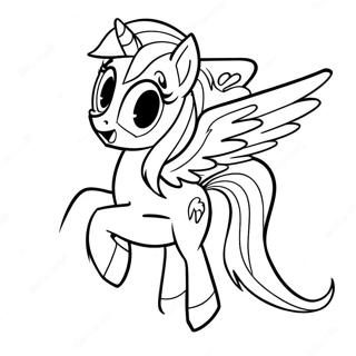 Rainbow Dash Flying Coloring Page 1122-896