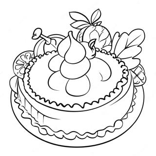 Pie Coloring Pages