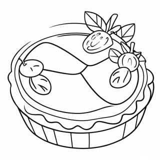 Delicious Fruit Pie Coloring Page 11242-9294