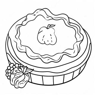 Delicious Fruit Pie Coloring Page 11242-9295