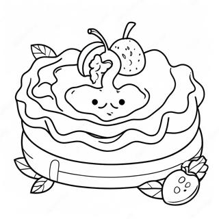 Delicious Fruit Pie Coloring Page 11242-9296