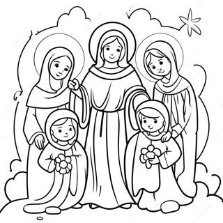 Festive All Saints Day Coloring Page 11252-9305