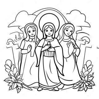 Festive All Saints Day Coloring Page 11252-9308