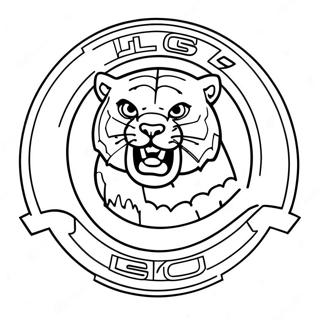 Lsu Tigers Logo Coloring Page 11261-9310