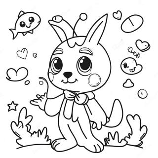 Whimsical Indie Characters Coloring Page 11282-9331