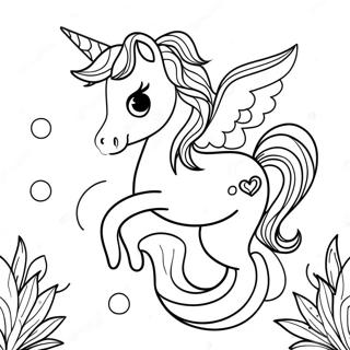 Unicorn Mermaid Coloring Pages