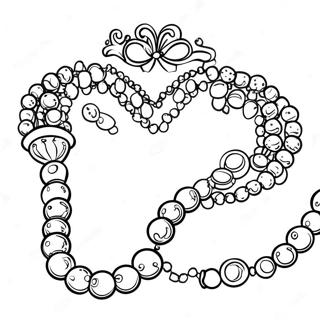 Colorful Mardi Gras Beads Coloring Page 1132-898