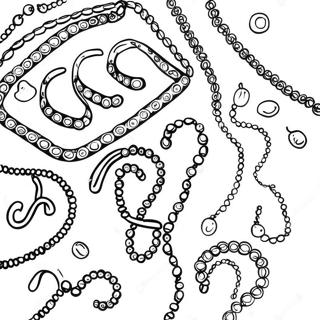 Colorful Mardi Gras Beads Coloring Page 1132-900