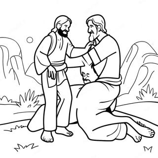 The Good Samaritan Coloring Pages