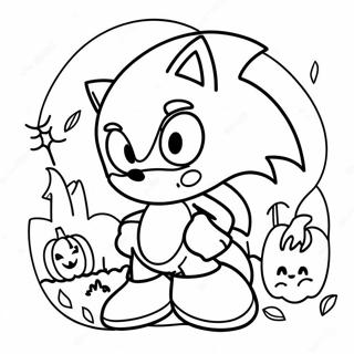 Sonic Halloween Coloring Page 11351-9379