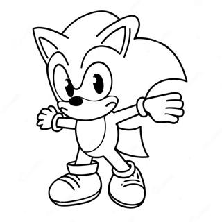 Sonic In A Spooky Costume Coloring Page 11352-9384