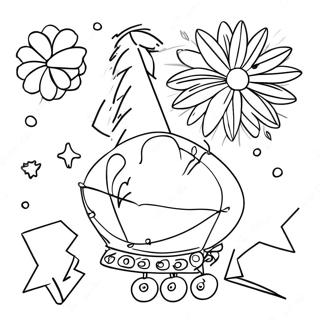 New Years 2024 Celebration Coloring Page 11361-9388