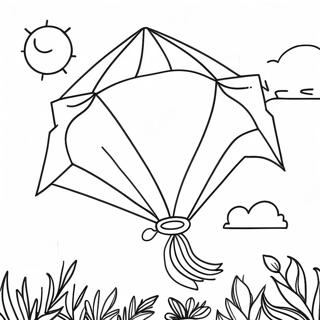 Kite Coloring Pages