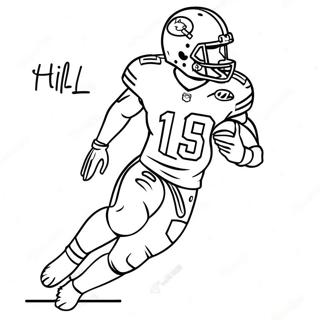 Tyreek Hill Coloring Pages