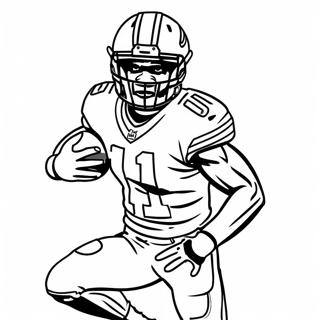 Tyreek Hill Action Pose Coloring Page 1141-902