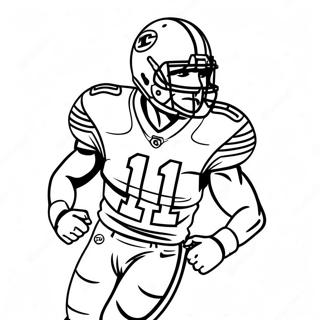 Tyreek Hill Action Pose Coloring Page 1141-903