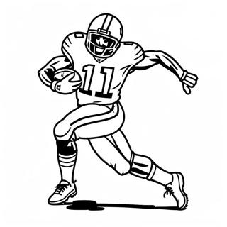 Tyreek Hill In Full Sprint Coloring Page 1142-909