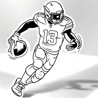 Tyreek Hill In Full Sprint Coloring Page 1142-910