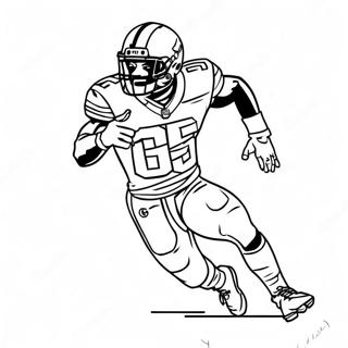 Tyreek Hill In Full Sprint Coloring Page 1142-912