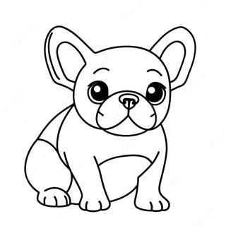 Frenchie Dog Coloring Page 11441-9450