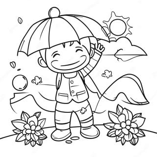 July Coloring Pages