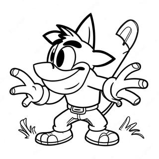 Crash Bandicoot Coloring Page 11491-9486