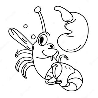 Cute Cartoon Lobster Coloring Page 11512-9509