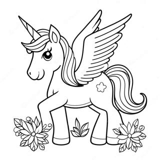 Magical Unicorn Coloring Page 11531-9522