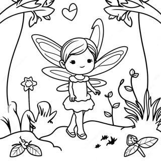 Enchanting Fairy Garden Coloring Page 11532-9553