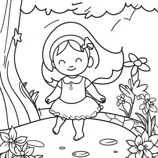 Enchanting Fairy Garden Coloring Page 11532-9556